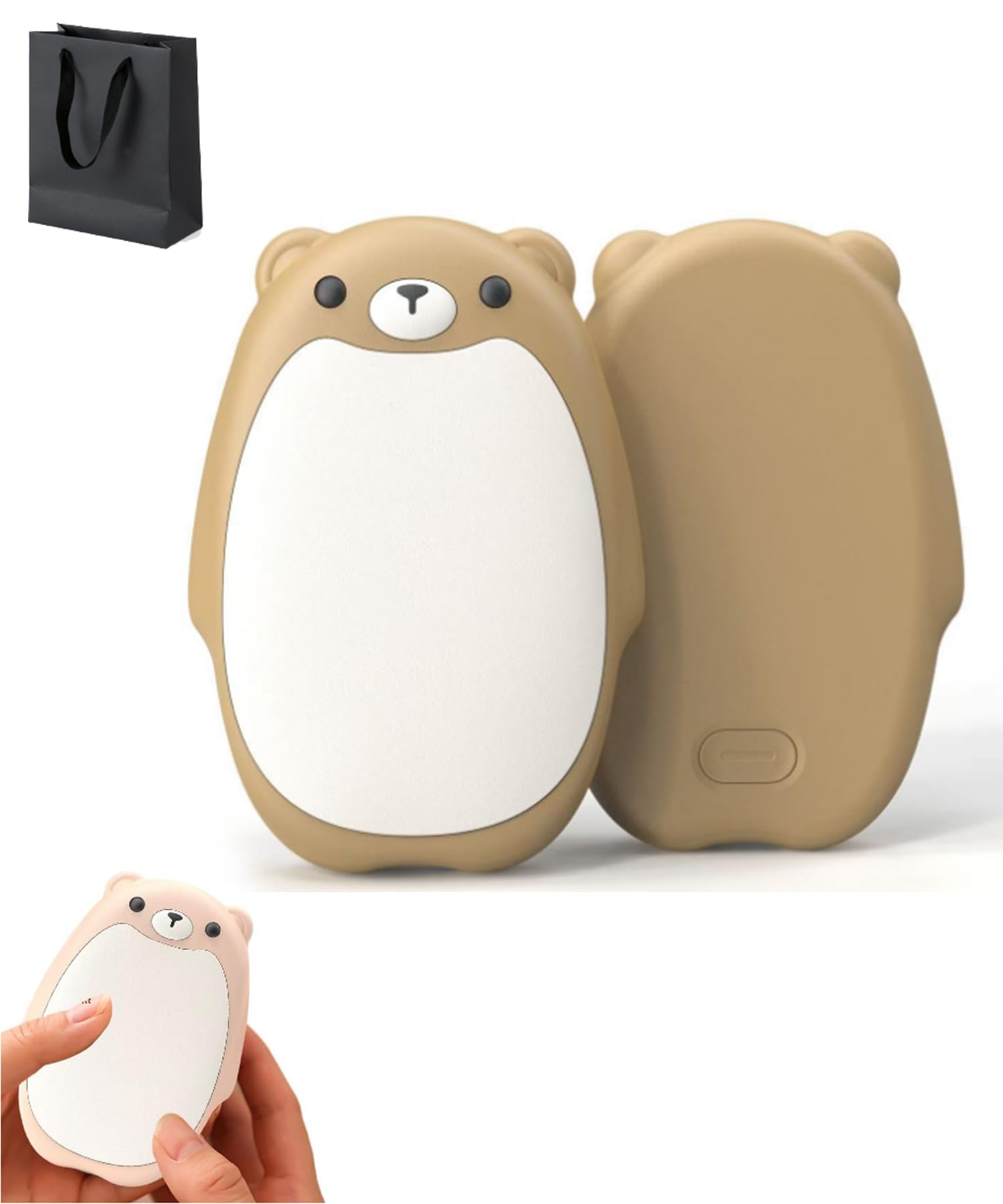 Scaldamani ricaricabili – Scaldamani tascabile, mani calde magnetiche con 3 temperature, riscaldatore tascabile elettrico riutilizzabile, ottimo regalo per figlia, bambini, moglie o bestie, portatile