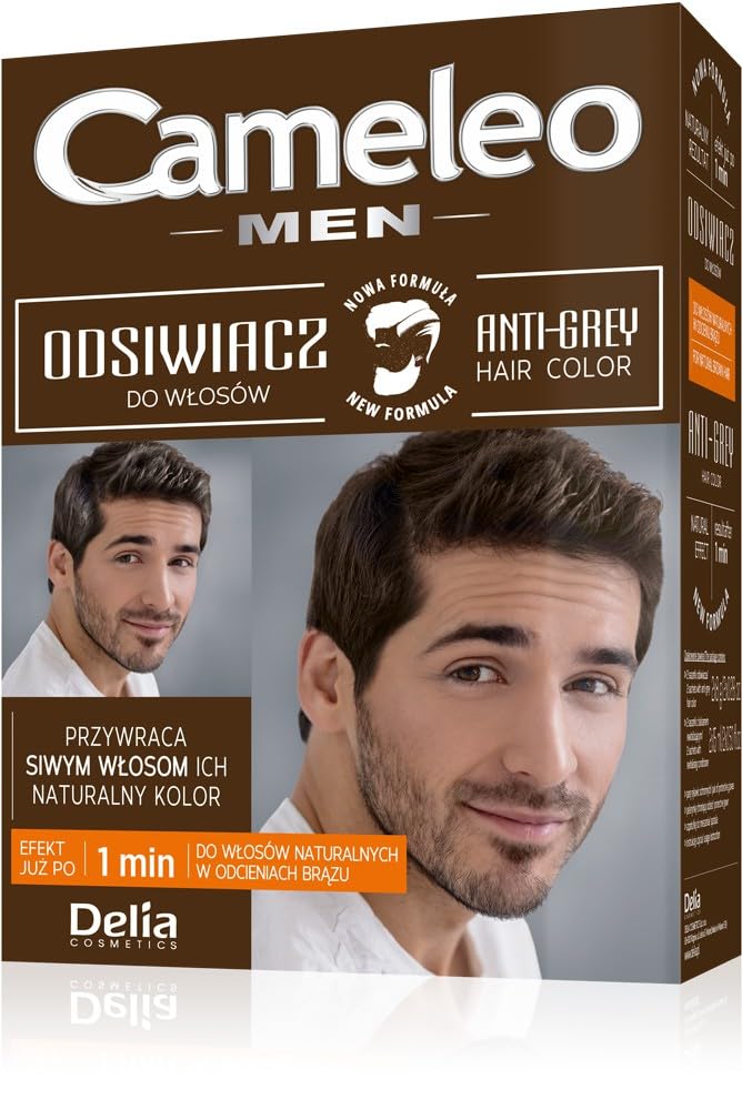 Delia Cosmetics - Odsiwiacz dla mężczyzn do włosów naturalnych w odcieniach brązu CAMELEO MEN