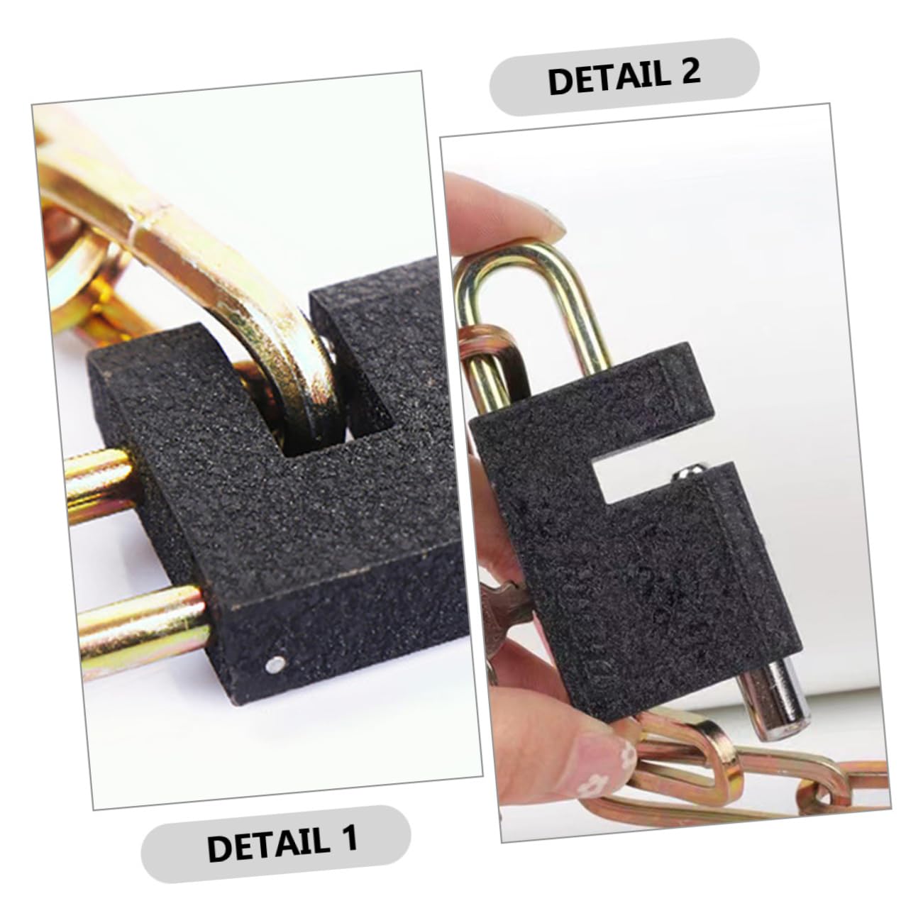 Garneck Heavy Duty Bike Chain Lock Scratch Security Lock with Keys for Bicycles Motorcycles and More Portable Theft for Safety and Convenience