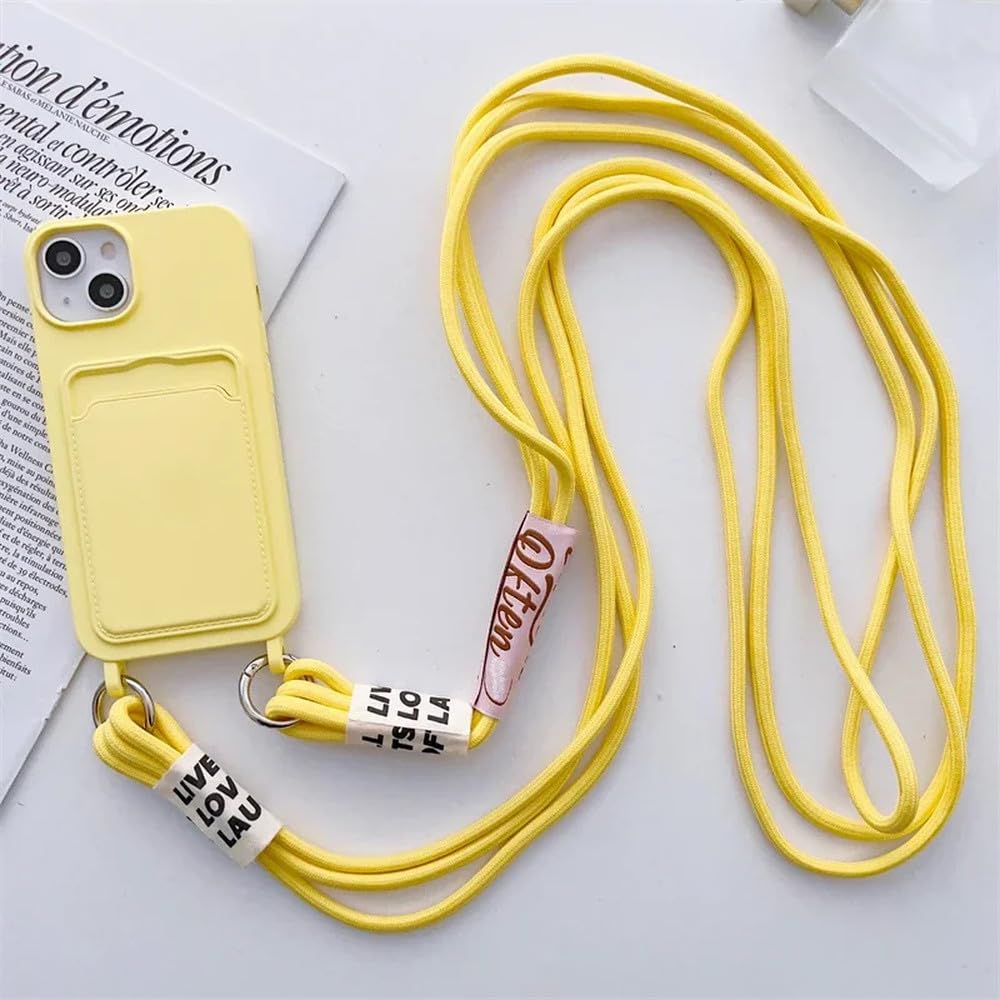 cukierkowy miękki silikonowy futerał na telefon iPhone 15 14 13 12 11 Pro Max X XS XR 8 7 Plus etui portfelowe,żółte, do iPhone 12Pro Max