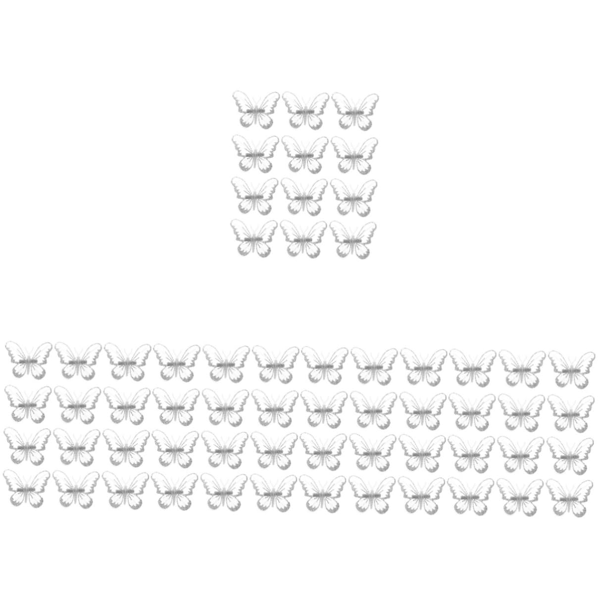 SEWACC 60stücke Gefälschte Schmetterlinge Mit Clip Realistische Diy Dekoration Für Bastelarbeiten Hochzeiten Partys Und Weihnachtsbaum Schmuck