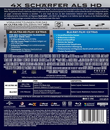 Atomic Blonde – 4K Blu-ray (UHD + Blu-ray Disc)
