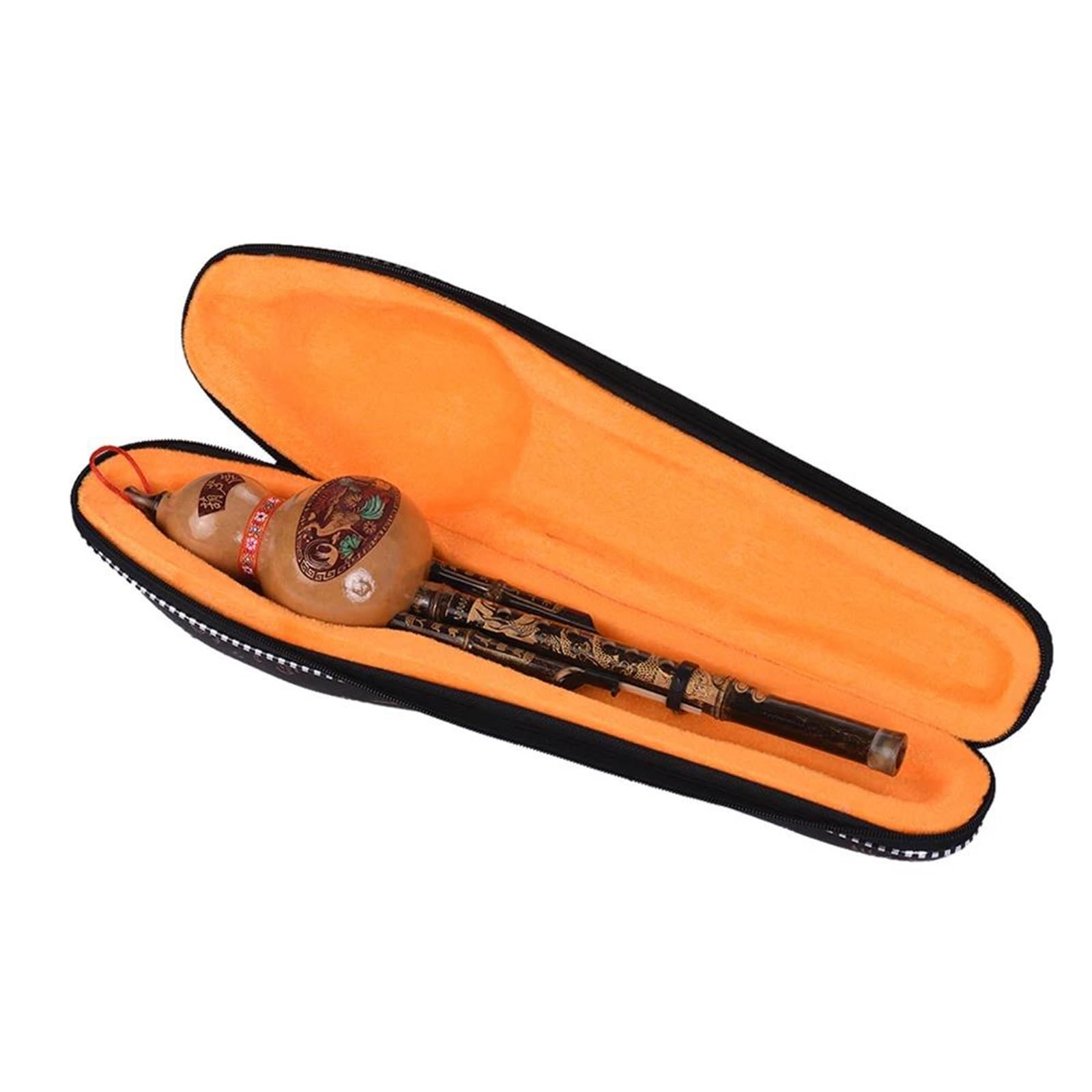 Hulusi Para Principiantes Flauta De Calabaza Y Cucurbitáceas Instrumento Musical Étnico Llave C Con Estuche Para Amantes La Música Principiantes