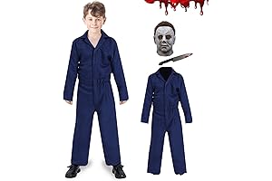 Michael Myers Costume Kids Micheal Myers Face Scary Mask Halloween Cosplay Horror...