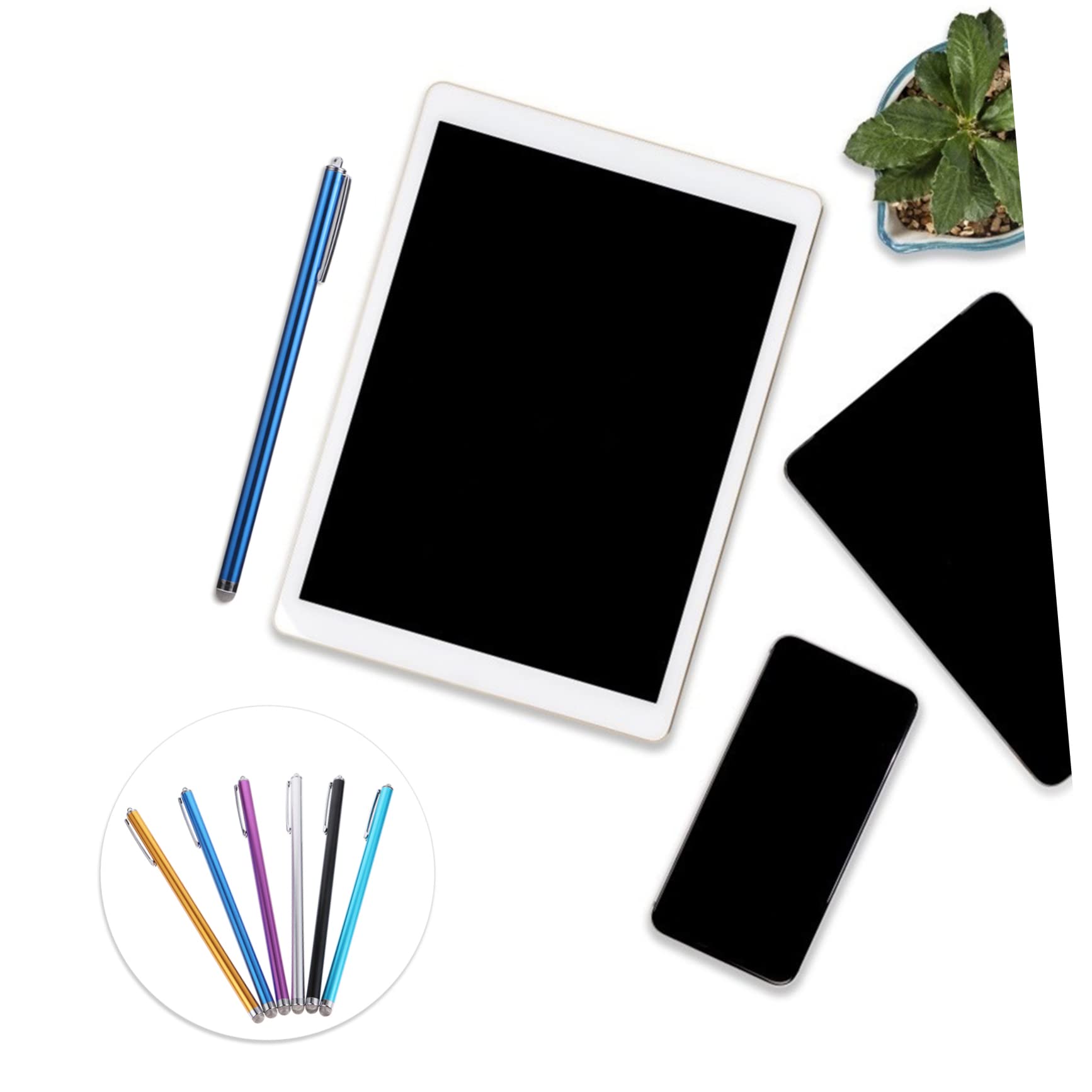 jojofuny 18piezas Lápiz Capacitivo para Pantallas Táctiles Stylus Pen para Teléfonos y Tabletas Reemplazable Diseño