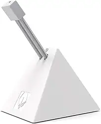 Hotline Games Mouse Bungee Mouse Cabo Clipe Sistema de Gerenciamento de Cabos Suporte Fixador para Jogos Esports FPS (3.0 Branco novo)