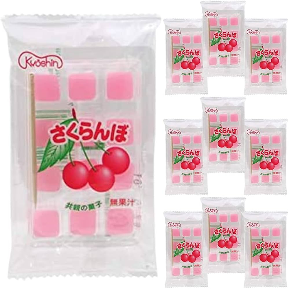 Amazon.co.jp: 共親製菓 さくらんぼ餅 12粒入×10袋 さくらんぼもち