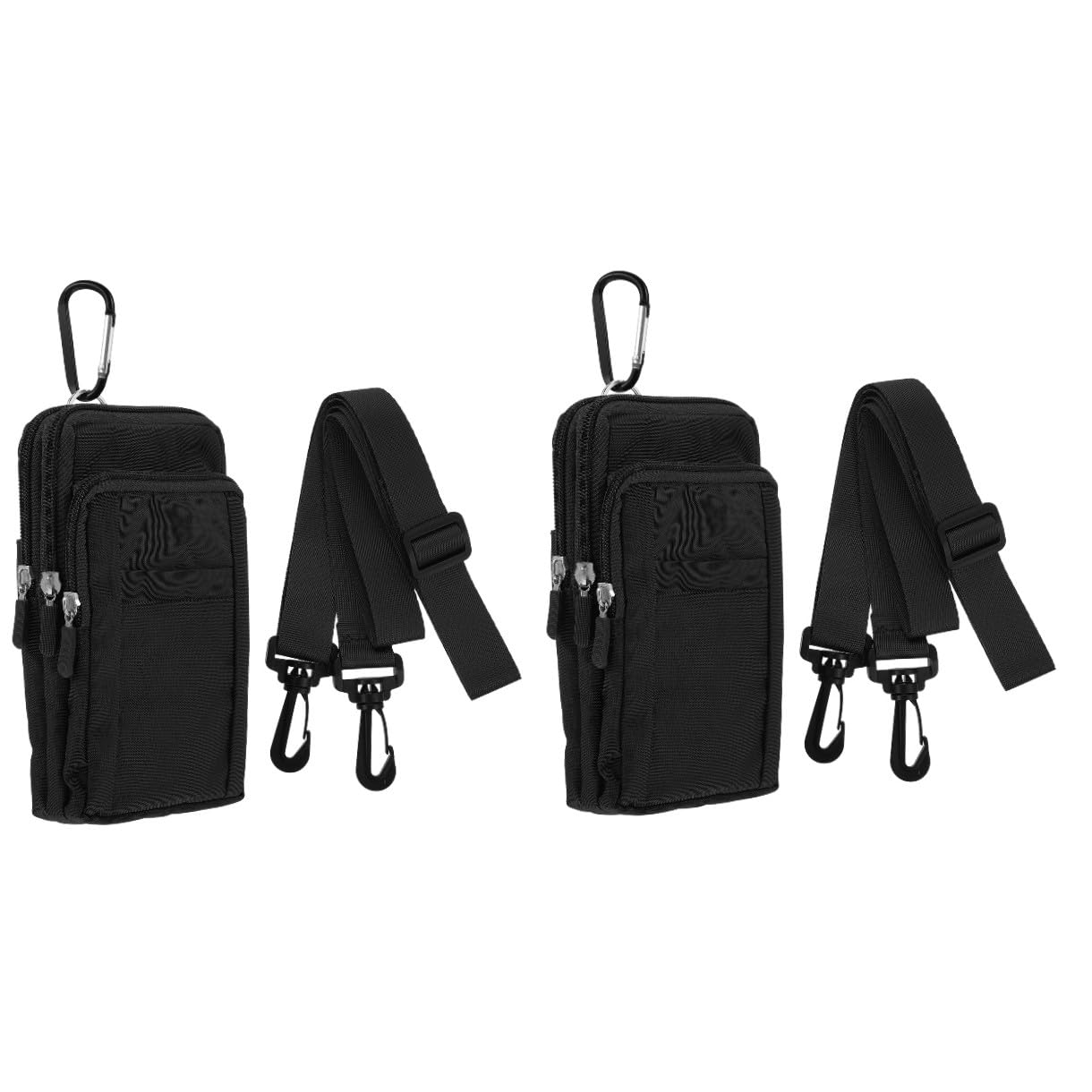 2 Piezas Bolsa De Mensajero Riñonera Billetera Cruzada para Teléfono Bolso Pequeño Monedero para Celular Riñonera Caparazón Tela De Nailon Tonos Terrestres