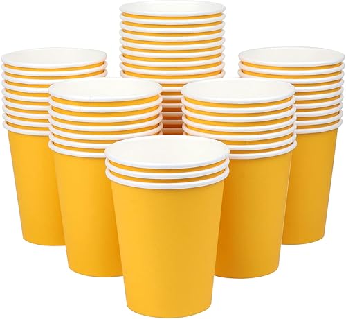 Miniatura 7 de Yes!Fresh Vasos de fiesta, 50 unidades, vasos de papel multicolor para bodas, fiestas, picnic, barbacoas, viajes y eventos (verde)