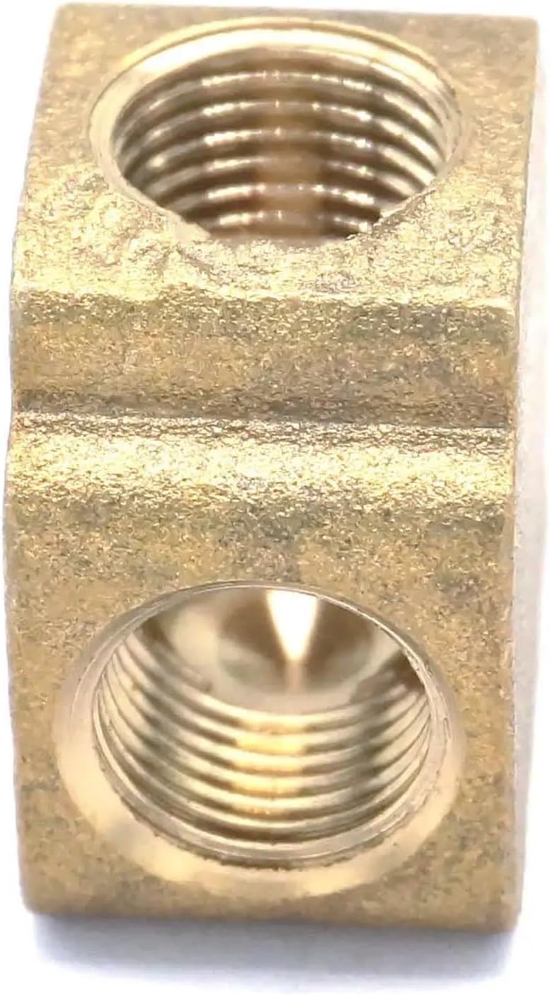 Tee 3 Ways Brass Pipe fittings Equal Female Connector 1/8" BSP Thread For Grease System hydraulic system