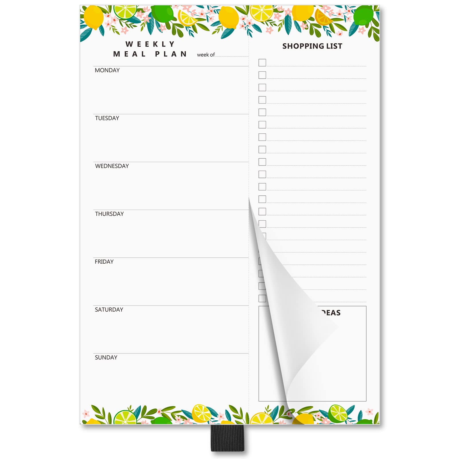 Buy Meal Planner, Asten Weekly Menu Planner Notepad and Grocery List