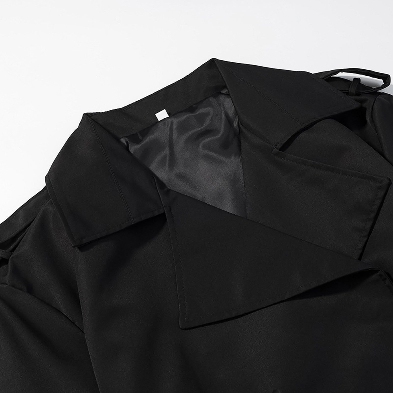 Abrigo Mujer Gabardina Chaqueta Otoño Gabardinas Invierno Corta Cazadoras Ropa Entretiempo Abrigos Talla Grande Elegante Corto Trench con Bolsillo Primavera