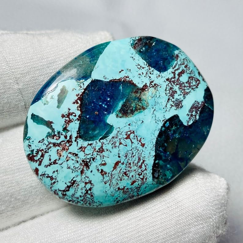 Gemme Shattuckite naturelle pour collier bague pendentif et création DIY - 7
