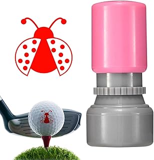1 Pcs Golf Stamper, Custom Golf Ball Stamp, Golf Ball Stamps Waterproof & Quick Drying Golf Ball Identity Marker, Portable Golf Accessories (Shell Color is Random) (B)