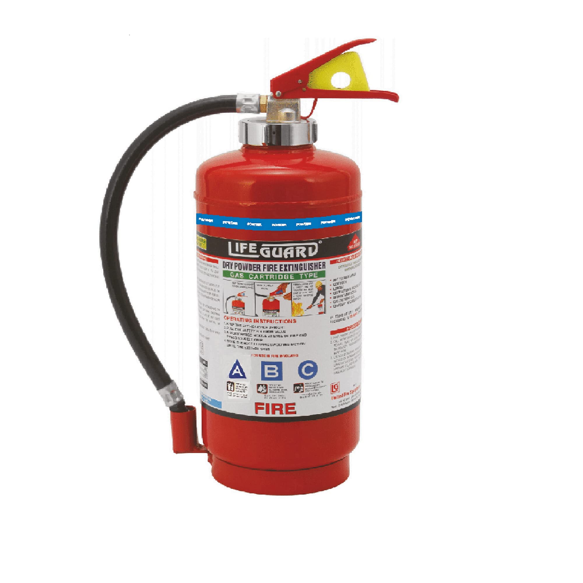 Lifeguard CO2 Fire Extinguisher 4.5Kg | Portable Carbon Dioxide Gas Cartridge Type Fire Extinguisher | for Electrical, Class B & Class C Fires | ISI ISO CE Certified | Model LG-226 ABC-image-6