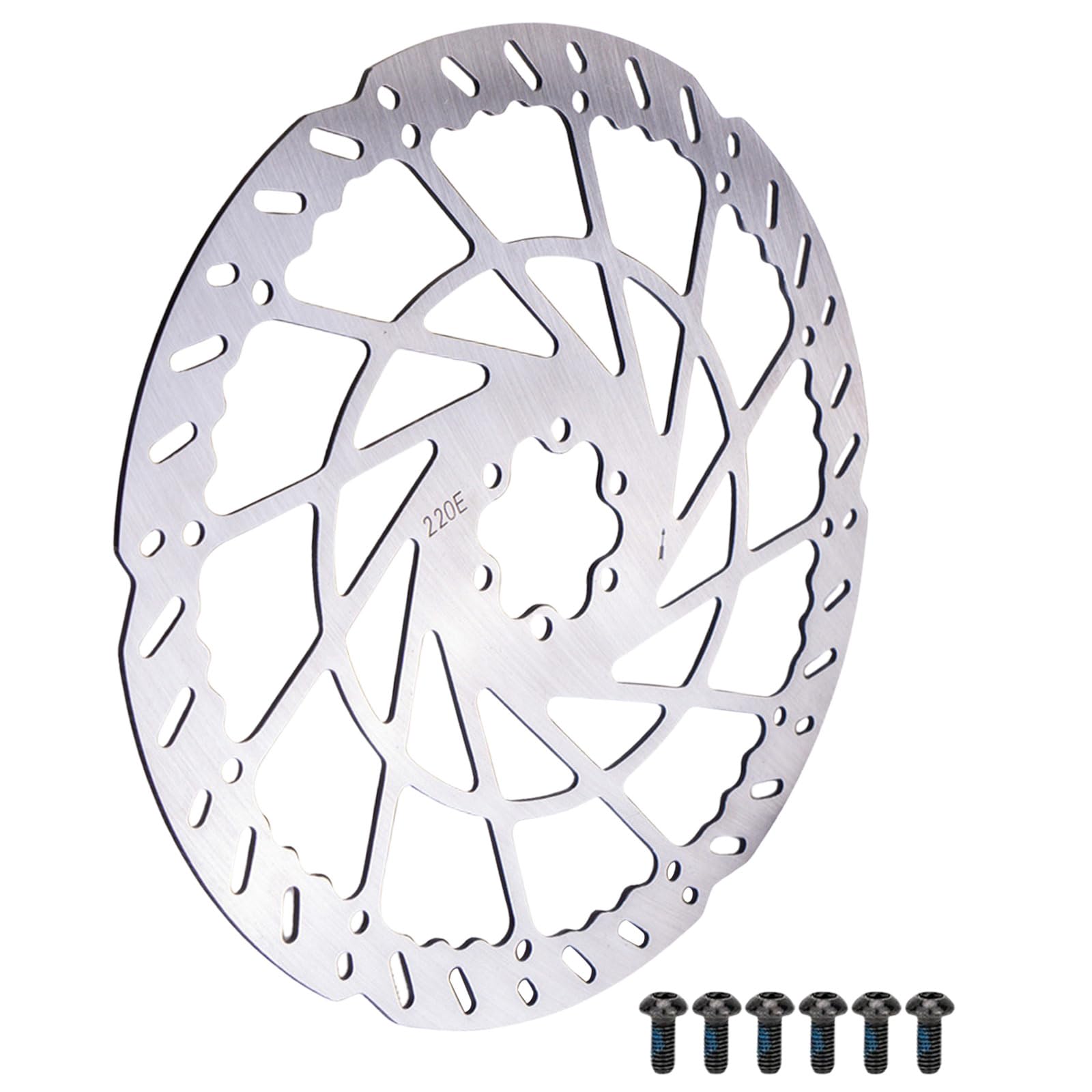 140/160/180/203/220mm Disc Brake Rotor With Screws Stainless Steels Bicycles Rotor Mountain Bike Brakes Rotor Adapter