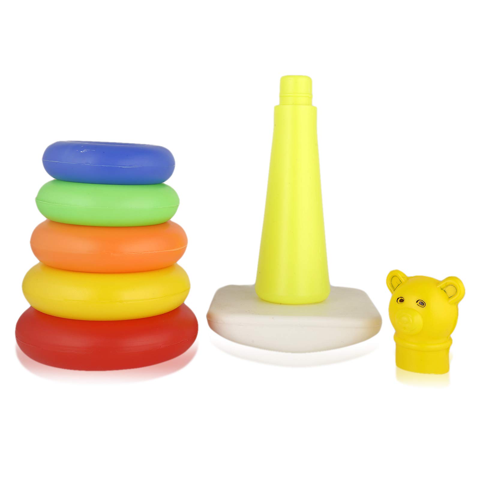 Krireen Teddy Stack Ring's | Stack Up Educational Toys Multicolour, 5 Pieces 2