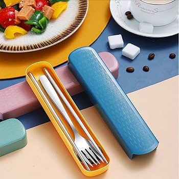 Amazon | トリオセット 箸 スプーン フォーク 3点セット 304ステンレス