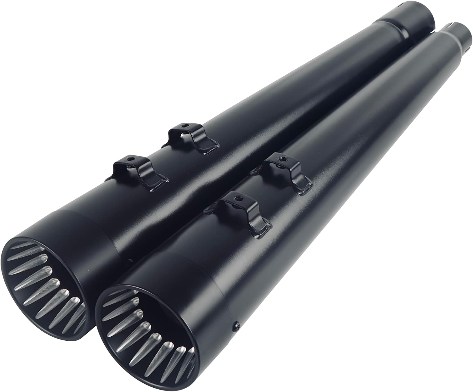 SHARKROAD Black 4.4'' Slip-On Mufflers for Harley 2017-up Touring Road King, Steet Glide, Road Glide, Electra Glide, 18BB