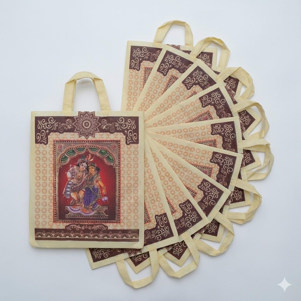 Return Gift Bag/Wedding Gift Bag (Radha-Krishna Thamboolam Bags) - Pack of 50 bags-image-19