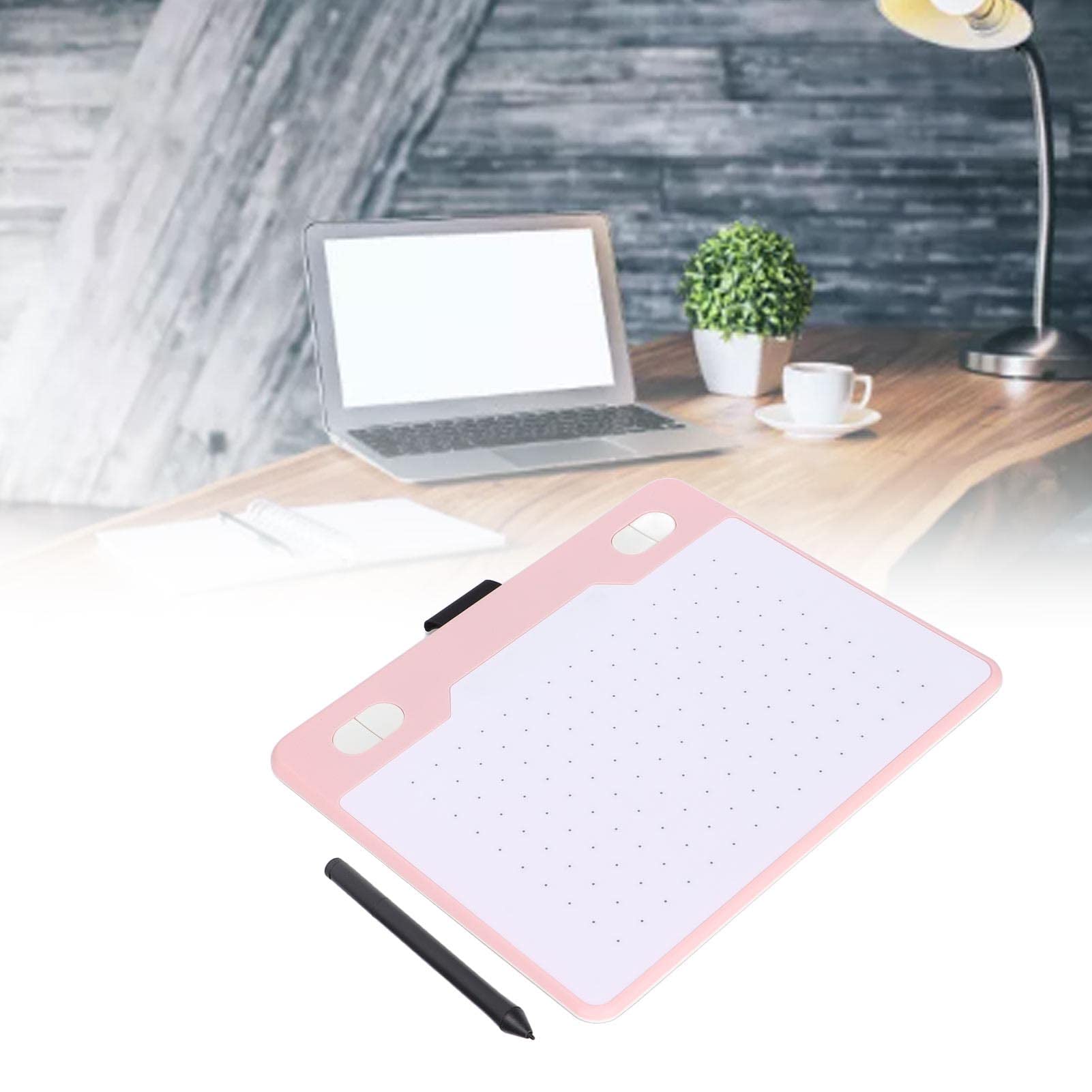 Yadoo Tavoletta Grafica Digitale, 8192 Tablet a Lettura Rapida, Scheda per La Scrittura a Mano Sensibilità alla Pressione con Funzione Riconoscimento Automatico per La Lavorazione della Pittura(Rosa)