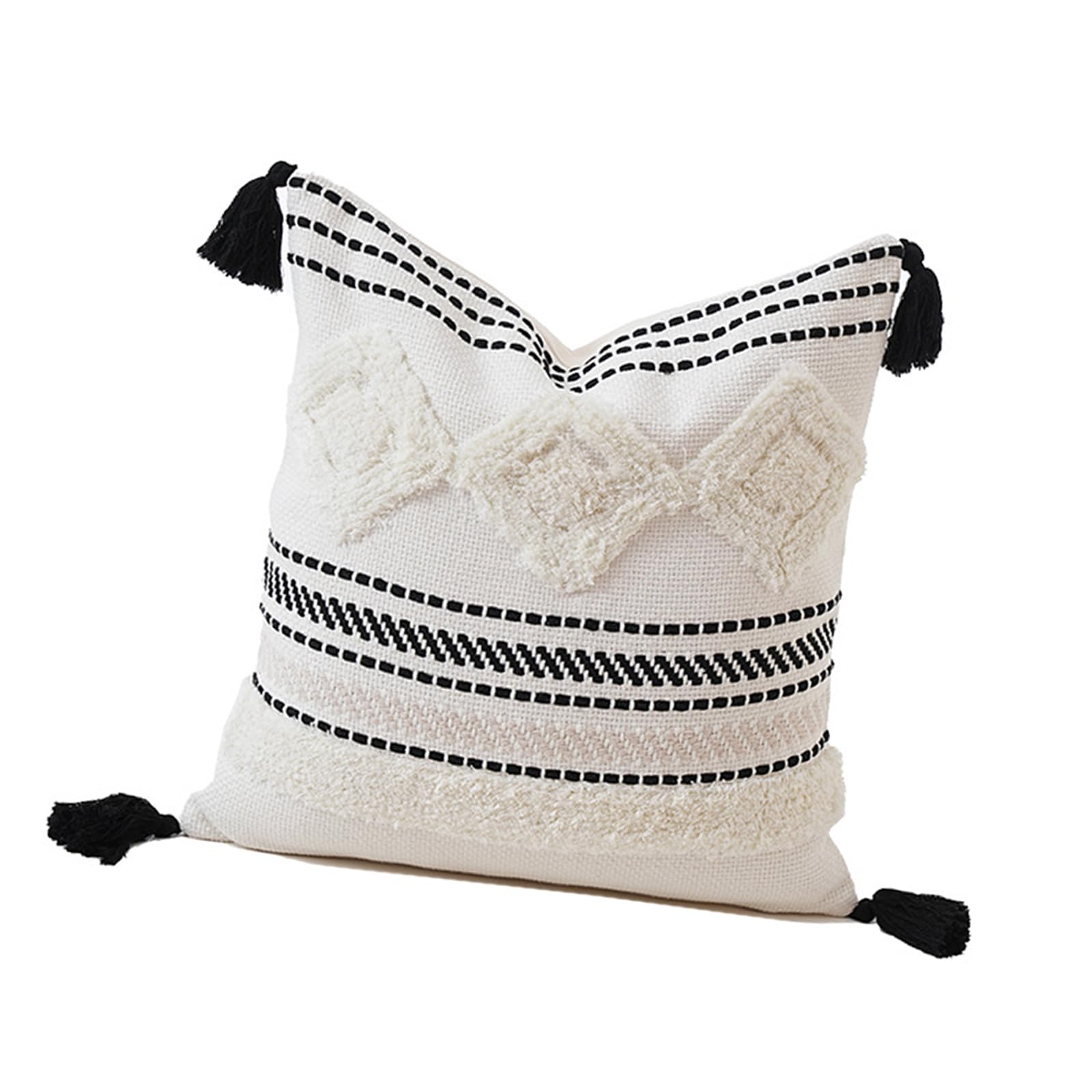 Jazuaiao Pillowcase Geometric Cotton Pillow Cover Washable Fabric Cushion Cover 45x45cm Living Room Decoration Pillow