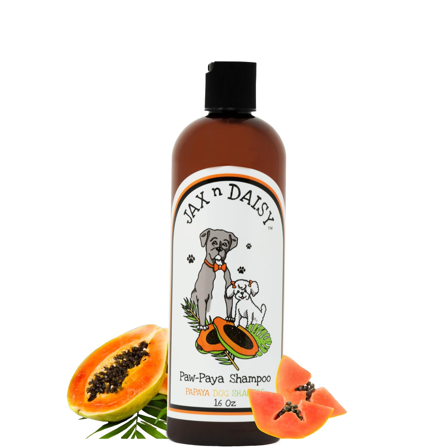 Jax N Daisy Pawpaya Dog Shampoo - Essential Oil Dog Shampoo for Clean, Fresh Fur - Gentle, Cruelty-Free & Vegan Pet Shampoo - Made in USA (16 oz)