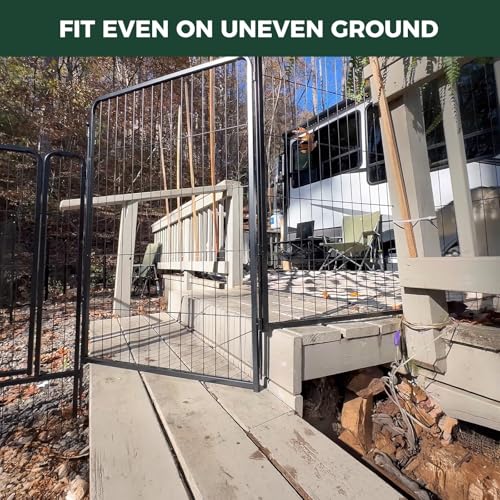 Image of FXW Instant Unleashed Dog Playpen, Portable Pet Fence for Outdoor, RV Trips, and Camping, 40 inch, 16 Panels for Medium and Large Dogs with Easy-Carry Straps (2 Pack) and Stake Bag│Patented