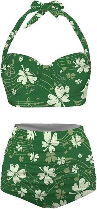 Belidome Bikini Sets for Women High Waisted 2 Piece Bathing Suit Halter Swimwear Sexy Soft Comfy