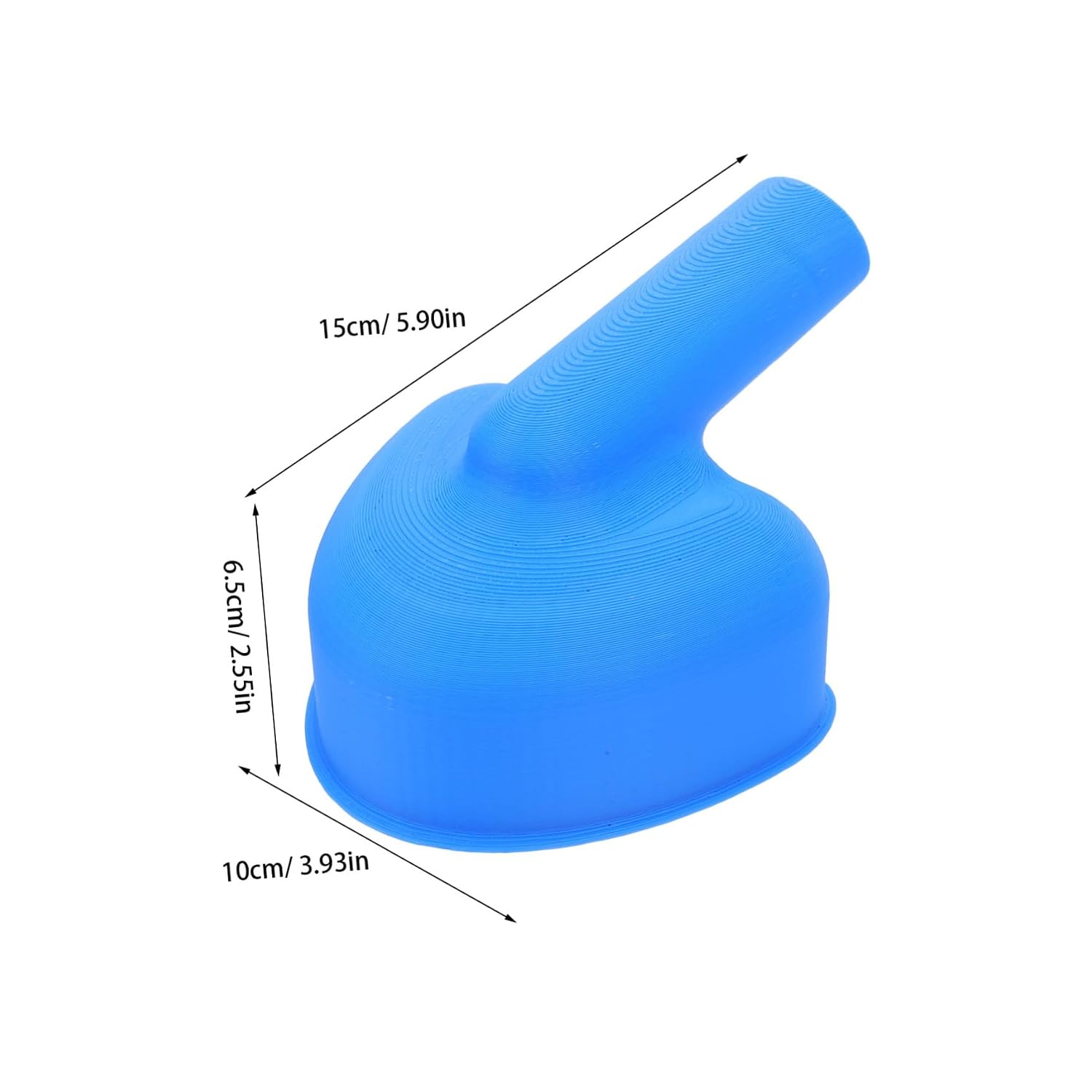 Abaodam Rv Fresh Water Inlet Funnel 4-inch Wide Mouth Flexible Water Tank Filler for Travel Trailers and Campers with Hands-Free Design, Dark Blue