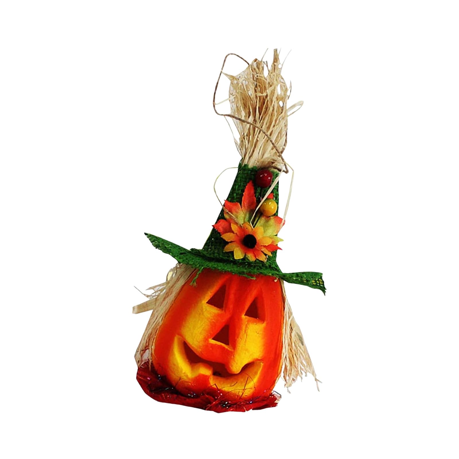 carotoe Permanent Thin Spume Incised Vegetable Lamp with LED Radiances Halloween Party Decoration Deplete Pumpkin Lamp