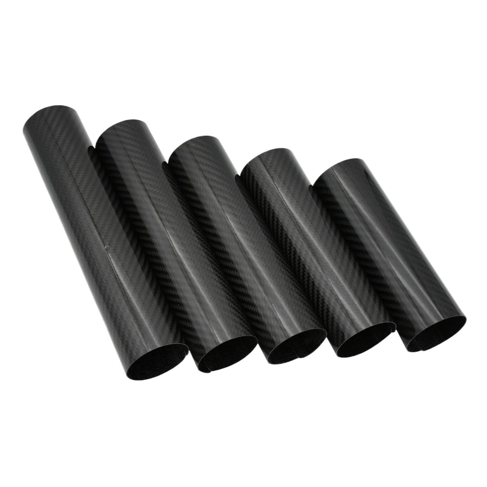 Protector Horquilla Moto Ajuste para Yamaha para Honda para Suzuki para Kawasaki Envoltura Protectora de Horquilla Delantera Fibra Carbono(225mm)