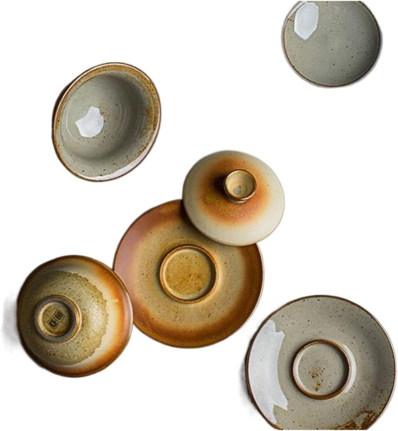 Herbata herbaty， miski, zestaw do herbaty Kung Fu, pokryta miska, filiżanka, chińska ceramika Gaiwan, kubek biura, podróż, przenośna, ręcznie robione porcelanowe naczynia(A)