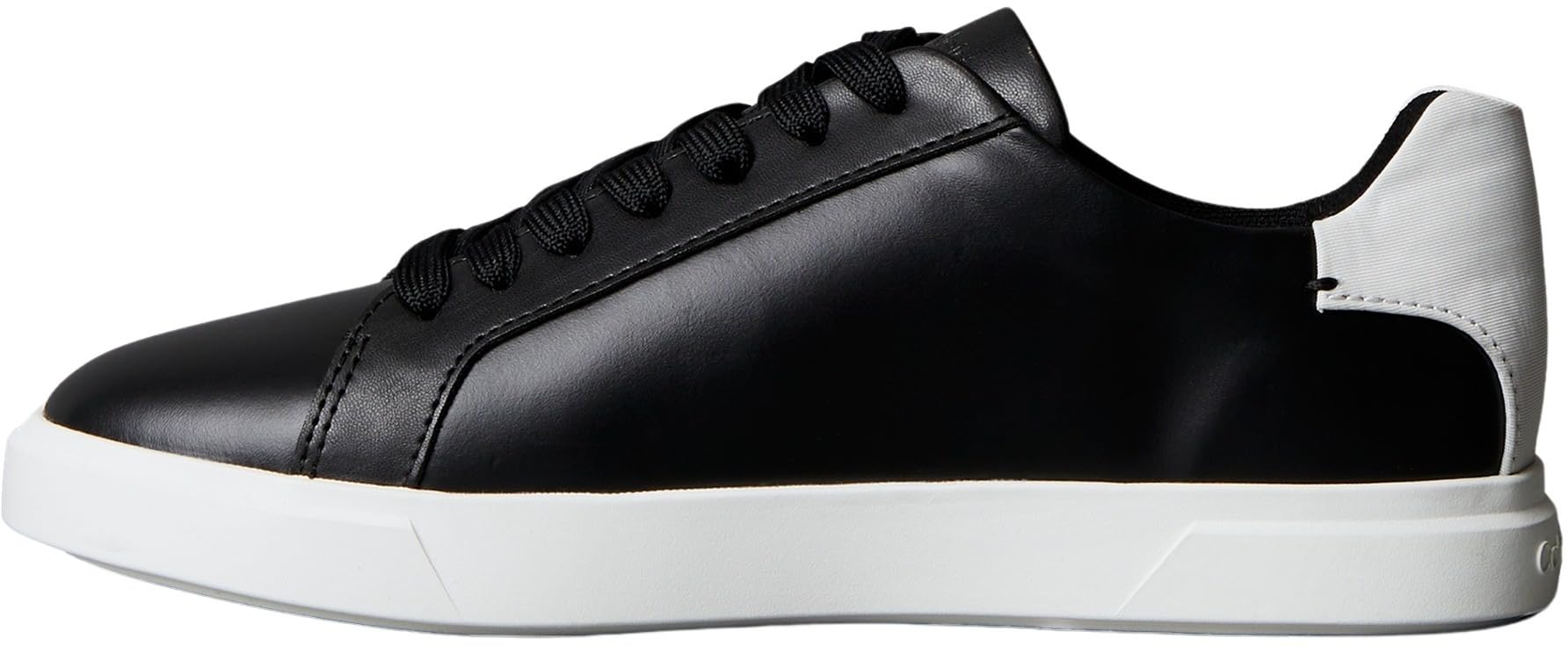 Calvin Klein Women's Low PRO Cup Laceup LTH Moire HW0HW02845 Low Top, Black (Black/Bright White), 5