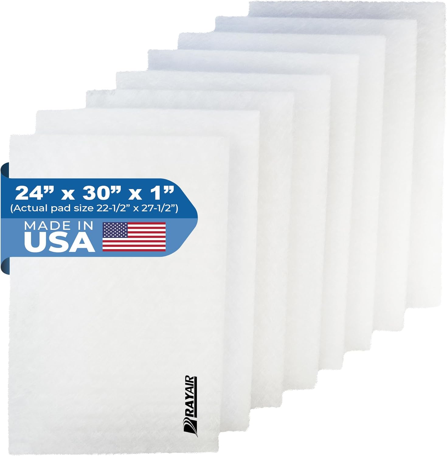 RAYAIR SUPPLY 24x30 Replacement Filter Pads Compatible with Cimatec Airscreen 1000 Air Cleaner 24x30 Refills (4 Pack)