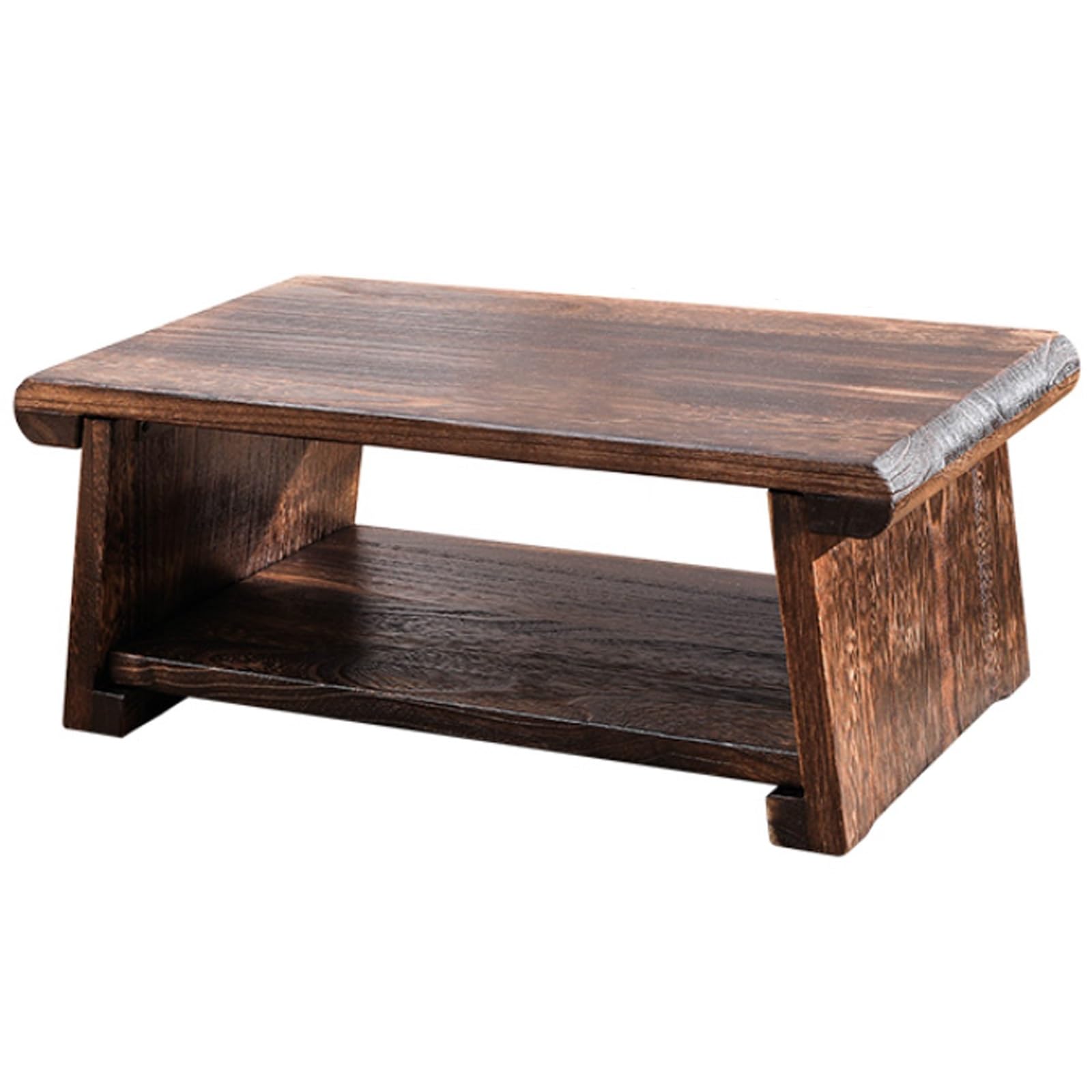 Table basse de balcon pliante en bois 68x35x28 cm