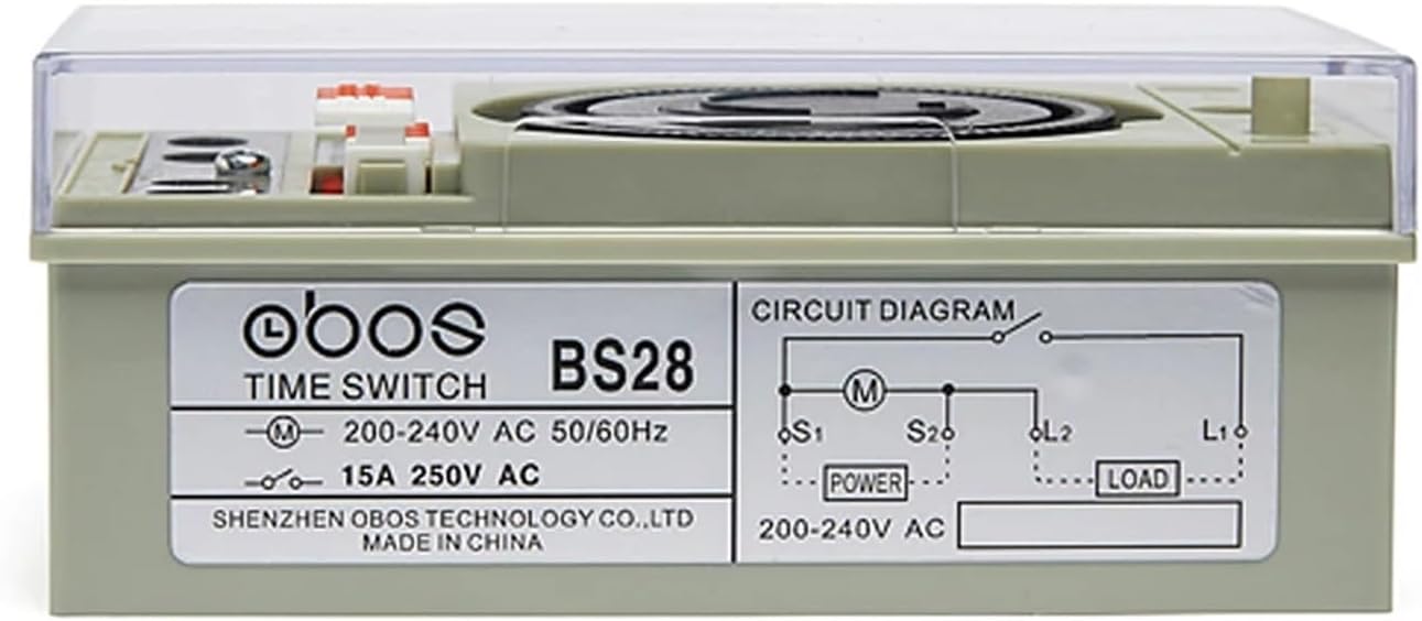 240V Mechanical Type 24 Hours Power Timer with 48 Times on/Off per Day min time Interval 30 min