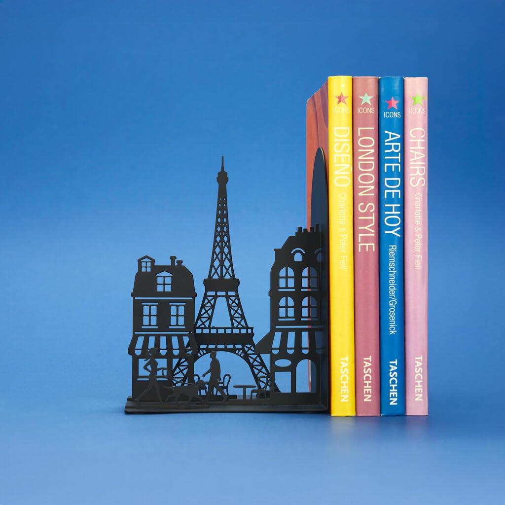 Balvi Sujetalibros Paris Color Negro Resistente y Antideslizante Metal — view 4