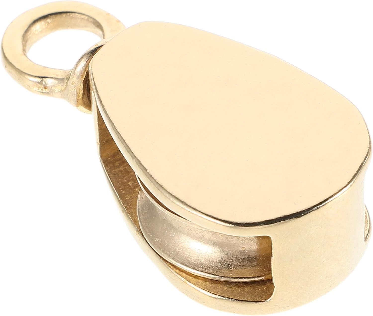 Kichvoe Heavy Duty Brass Flag Pulley for Flag Rope with Polished Golden Finish, Elegant Sailing Equipment for Cruise Ships and Yachts, Easy Maintenance and Multi-use Marine Hardware