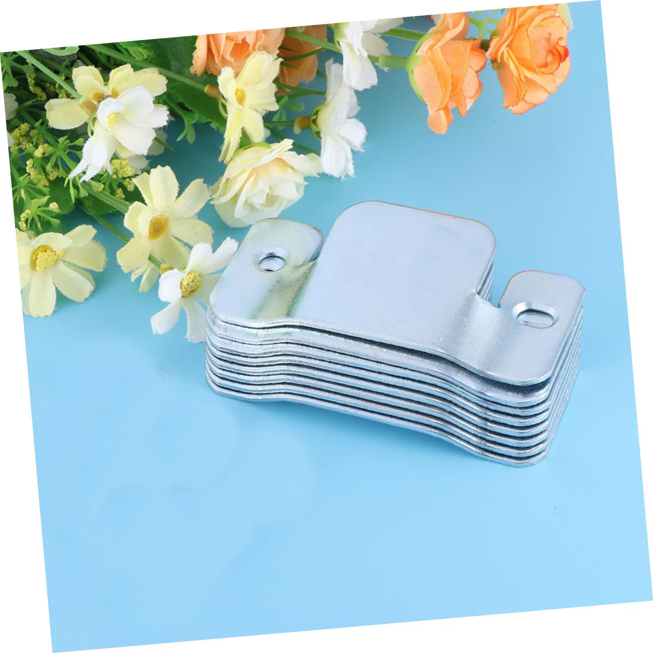 Anneome Conector de Sofá Seccional Dientes 8 Piezas de Metal Plata