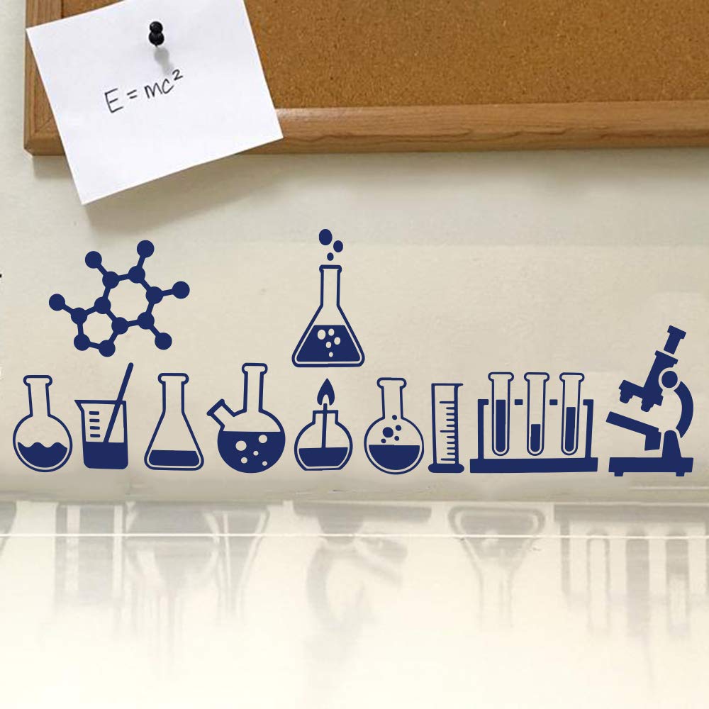 GADGETS WRAP Science Lab Geek Wall Decal Vinyl for Home Office Room Decoration