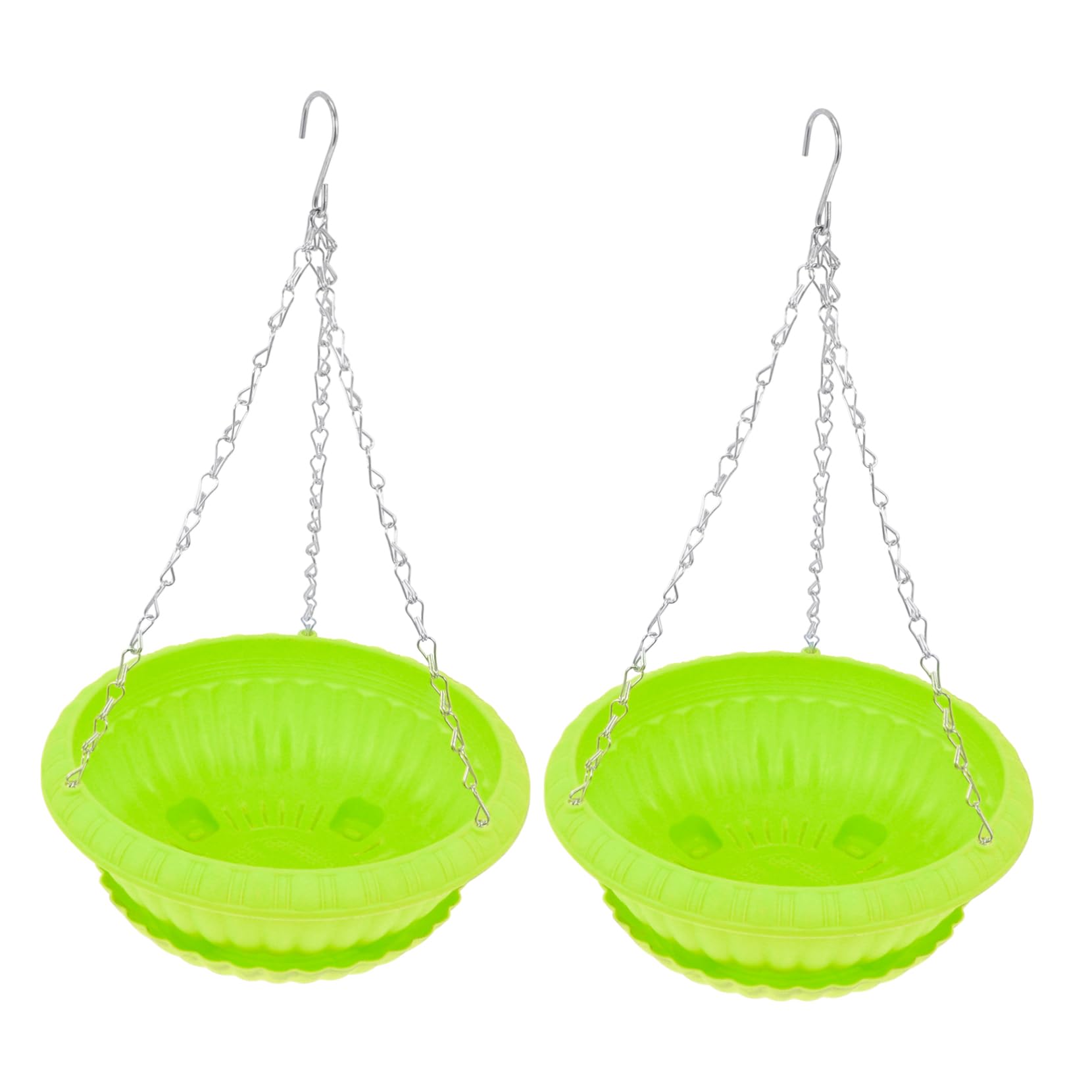 SUPVOX Decorative Indoor/Outdoor Hanging Plant Bracket 2 Pack Resin Plastic Flower Holder