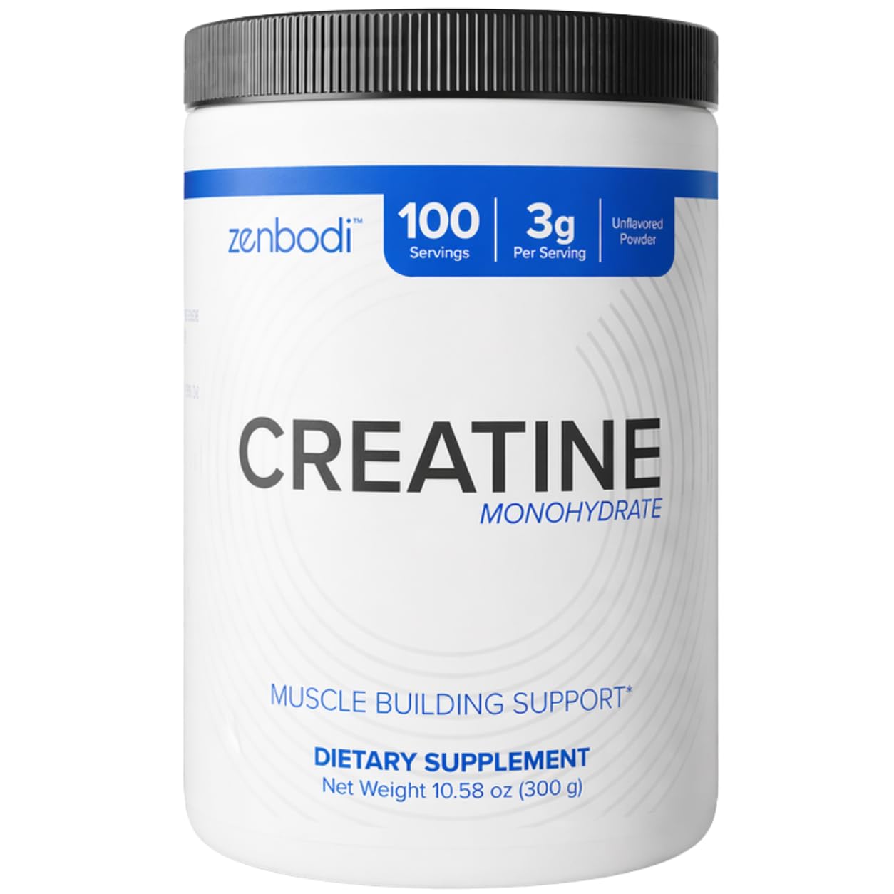 Creatine Monohydrate 300g - 100 Servings, 3g Per Scoop, Unflavored Powder for Muscle Building Support, Creatine Supplement, Pre-Workout Drink, Helps You Recover Better