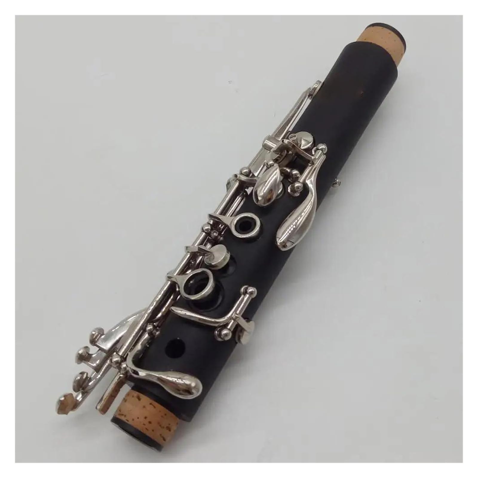 Cuerpo De Tubo De Baquelita, Clarinete Plateado, 17 Teclas, Tono Bb, Clarinete Para Estudiantes Con Estuche Y Boquilla Kit de Clarinete