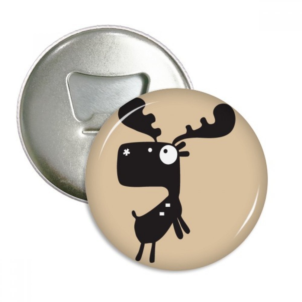 Aimant frigo décapsuleur cerf cartoon pour animer vos apéritifs entre amis