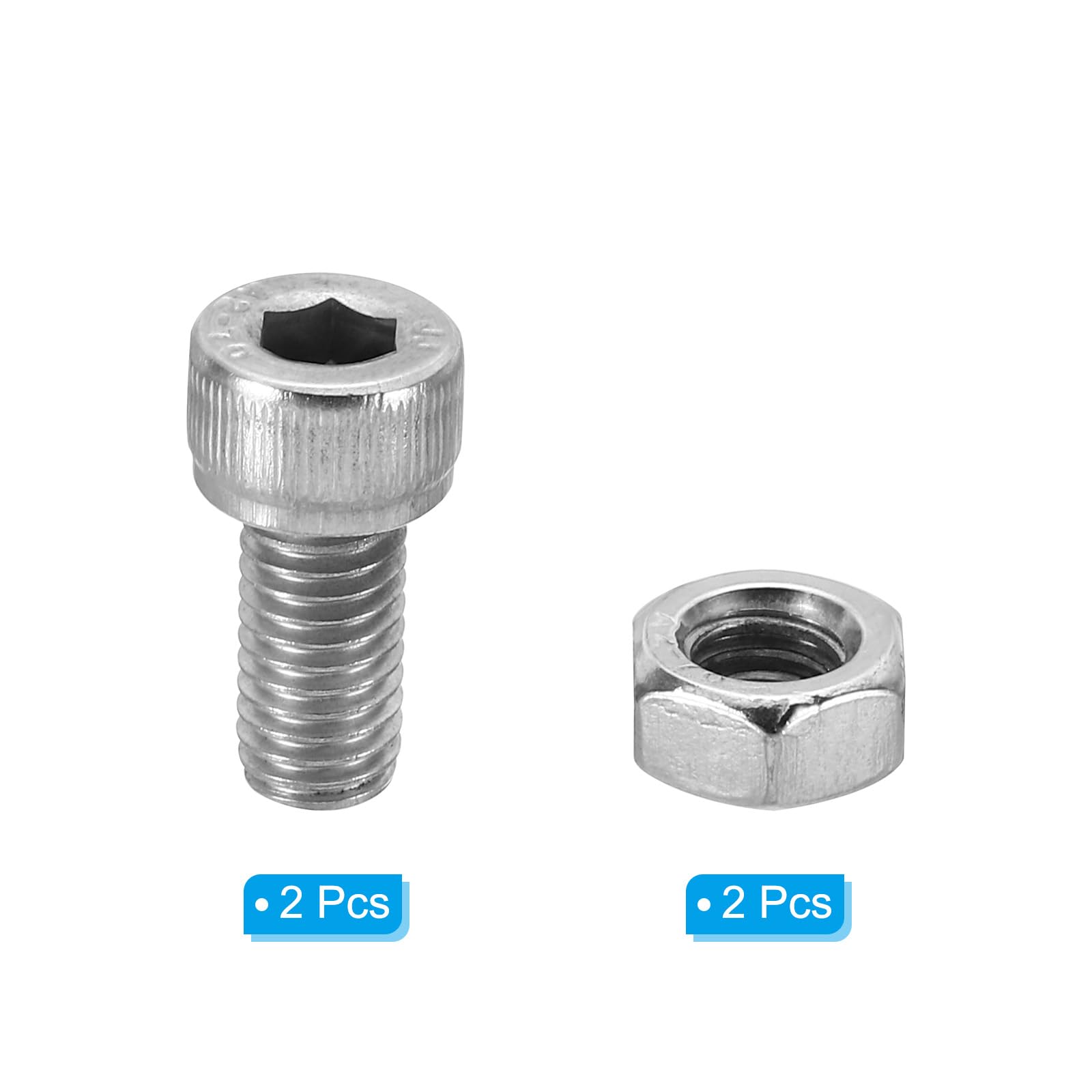PATIKIL M8x16mm 304 Stainless Steel Hollow Bolt - Image 3