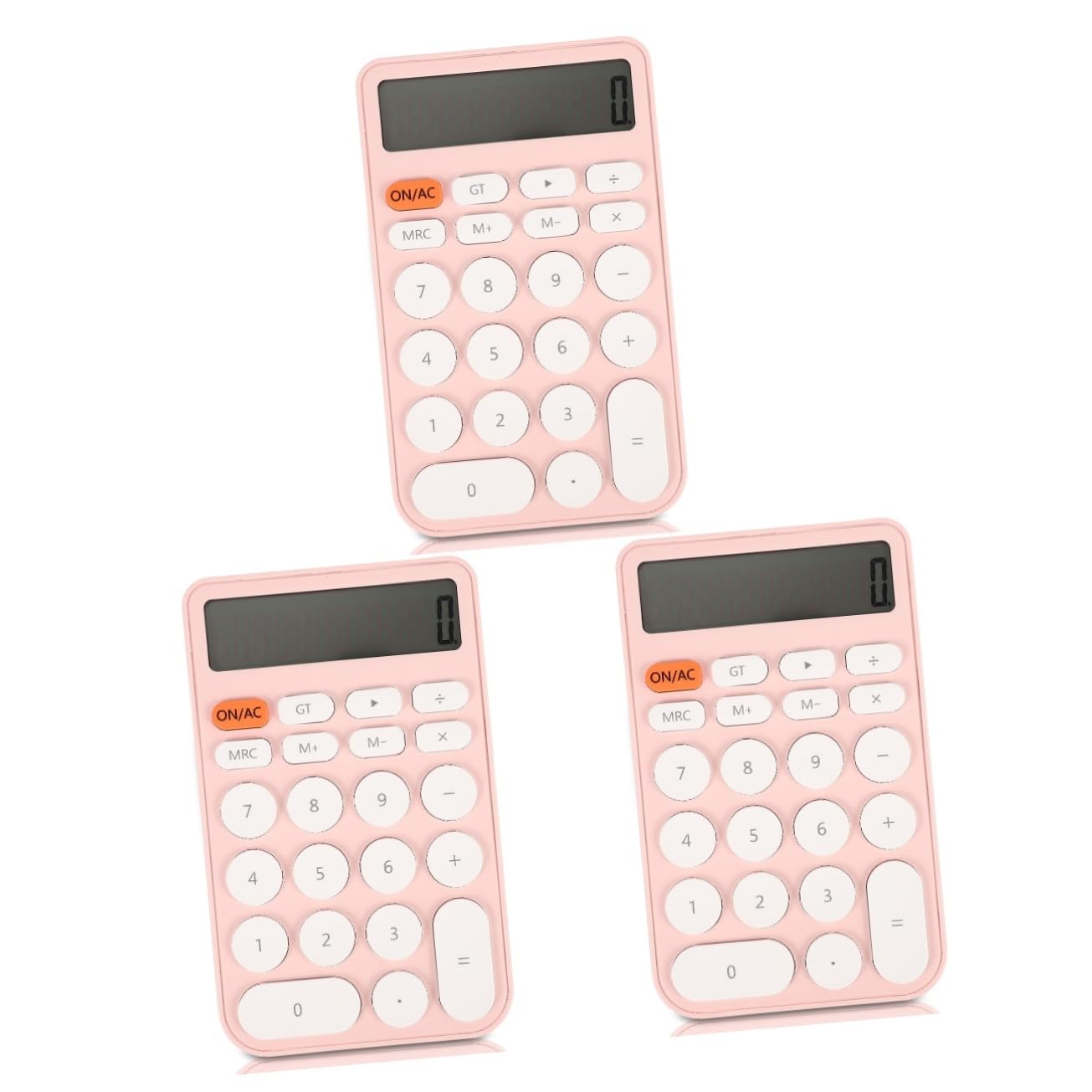VILLCASE Calculadora De Bolsillo Resistente De 3 Piezas Calculadora Decorativa Colorida para Uso Diario Y Estudio.