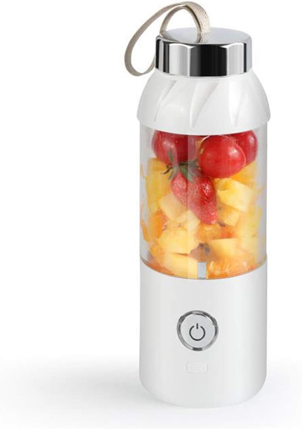 Portable Personal Blender Household Juicer Fruit Shake Mixer - Six Blades 550ml Cooking Machine with USB Charging Cable (Color : A)