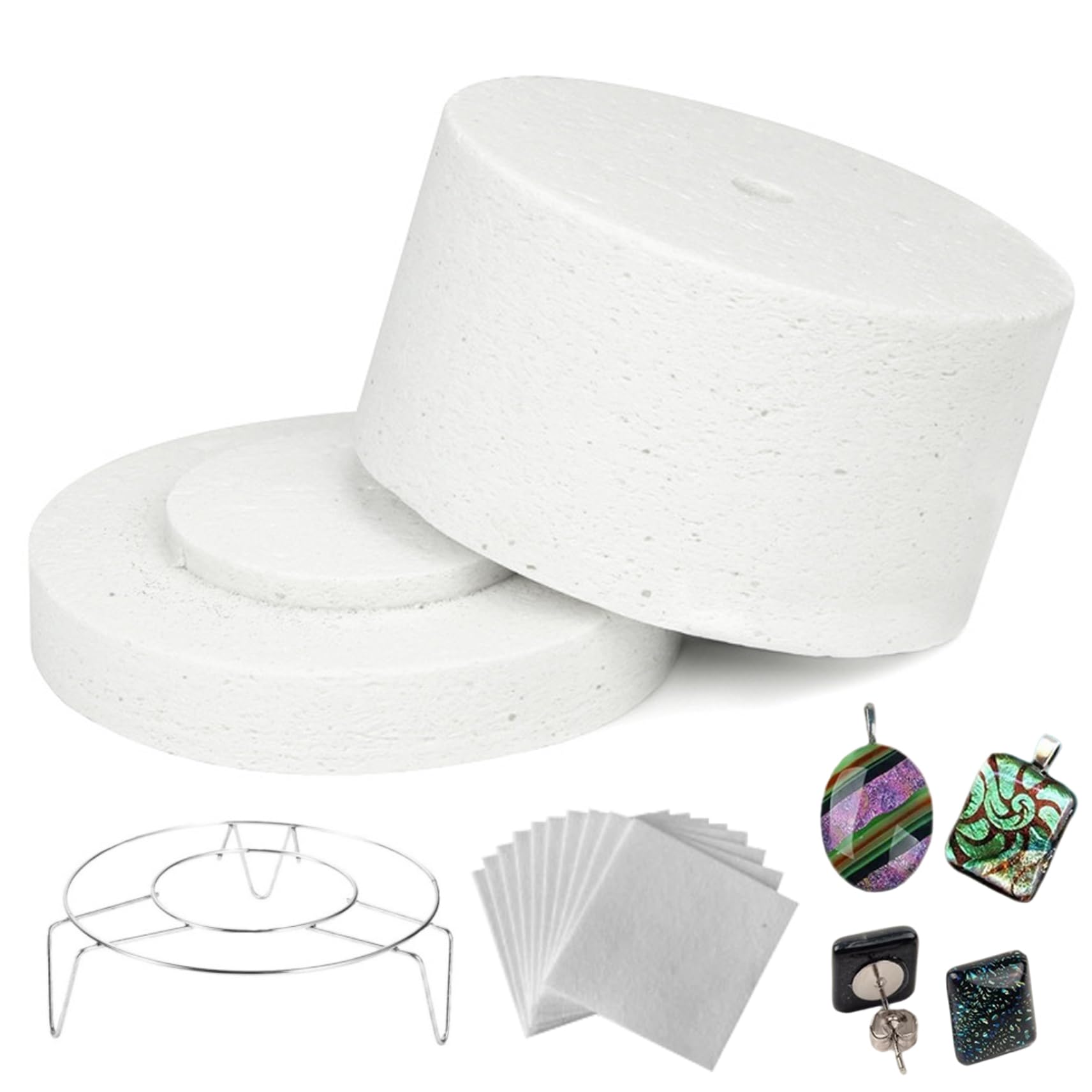 Horno microondas para fusión de vidrio y vitrofusión con kit de accesorios para cerámica