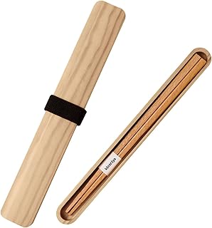 食洗機対応 箸箱セット 木製 箸 kicoriya 天然木 白木 濃いめ